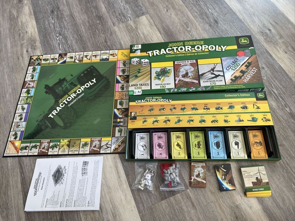 Monopoly John Deere Collector's Edition 2014 w/ Pewter Tractor Tokens